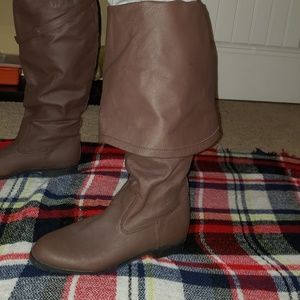 Thigh-high Bucket-top Boots
